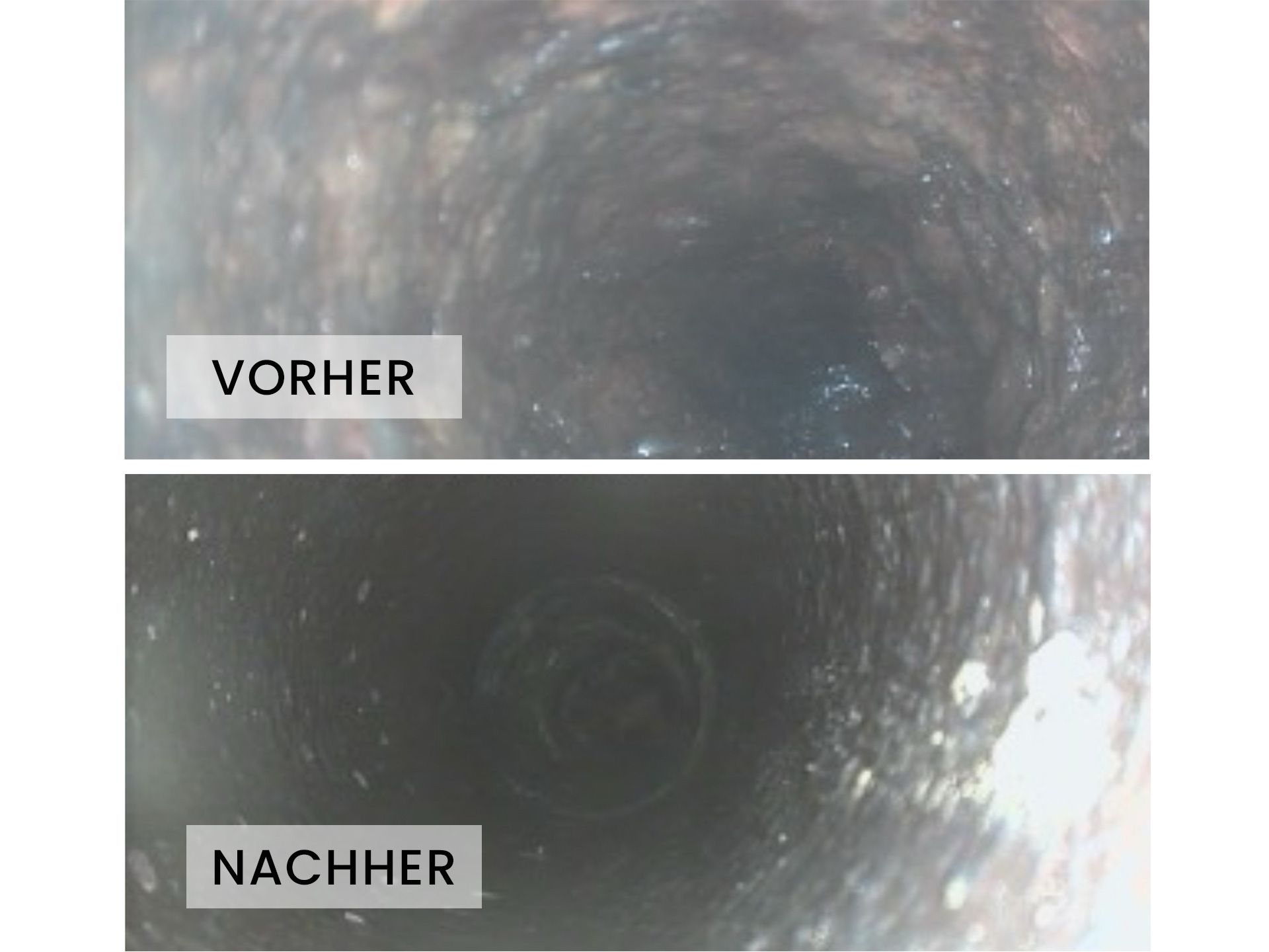 Vorher Nachher Foto Kanal und Leitung fräsen